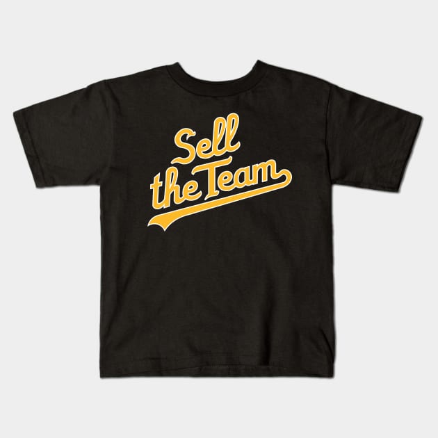 Sell the Team Yellow Script Kids T-Shirt by CasualGraphic